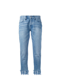 Jeans con frange azzurri di 3x1