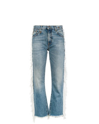 Jeans con frange azzurri di R13