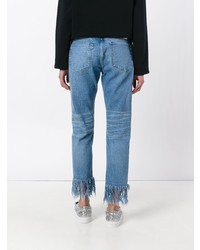 Jeans con frange azzurri di 3x1