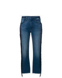 Jeans con frange blu di 3x1