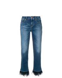 Jeans con frange blu di Cambio
