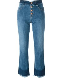 Jeans con frange blu di See by Chloe