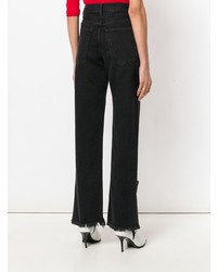 Jeans con frange neri di Ssheena