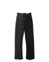Jeans con frange neri di Monse