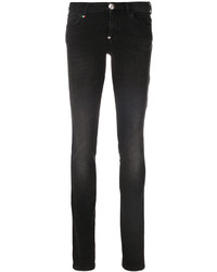 Jeans con paillettes neri di Philipp Plein
