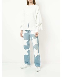 Jeans con stelle azzurri di Maison Mihara Yasuhiro