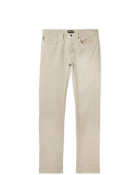 Jeans di velluto a coste beige di Tom Ford