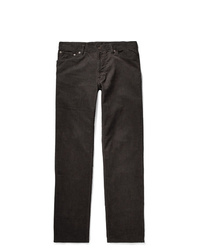Jeans di velluto a coste marrone scuro di VISVIM