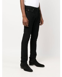 Jeans di velluto a coste neri di Saint Laurent