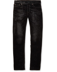 Jeans di velluto neri