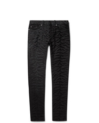 Jeans di velluto neri di Saint Laurent