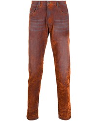 Jeans effetto tie-dye arancioni di Diesel