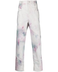 Jeans effetto tie-dye bianchi di Isabel Marant