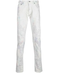 Jeans effetto tie-dye bianchi di John Elliott