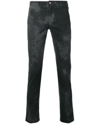 Jeans effetto tie-dye grigio scuro