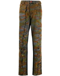 Jeans effetto tie-dye multicolori di Heron Preston