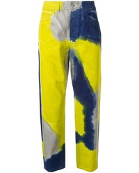 Jeans effetto tie-dye multicolori di Marcelo Burlon County of Milan
