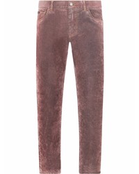 Jeans effetto tie-dye rosa di Dolce & Gabbana