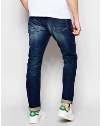 Jeans in pelle blu scuro di G Star