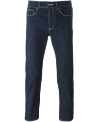 Jeans in pelle blu scuro di Givenchy