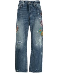 Jeans in pelle blu di Polo Ralph Lauren