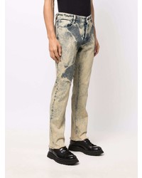 Jeans in pelle marrone chiaro di Just Cavalli