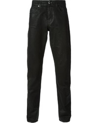 Jeans in pelle neri di McQ by Alexander McQueen