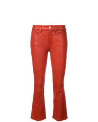 Jeans in pelle rossi di Frame Denim