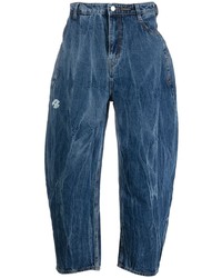 Jeans lavaggio acido blu scuro di Ader Error