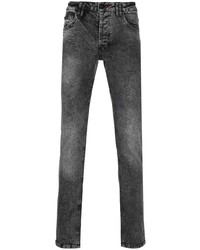 Jeans lavaggio acido grigio scuro di Philipp Plein