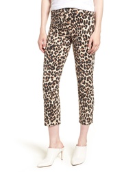 Jeans leopardati marrone chiaro