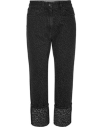 Jeans leopardati neri di McQ Alexander McQueen