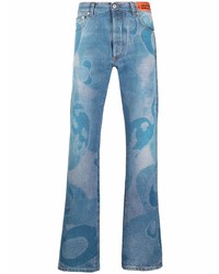 Jeans mimetici azzurri di Heron Preston