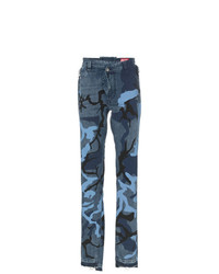 Jeans mimetici blu scuro di Diesel Red Tag