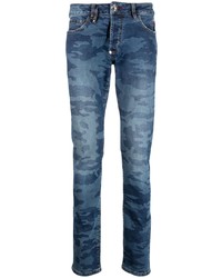Jeans mimetici blu di Philipp Plein