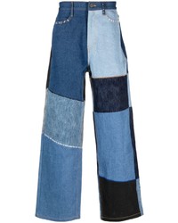 Jeans patchwork azzurri di Ader Error