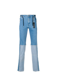 Jeans patchwork azzurri di Icosae