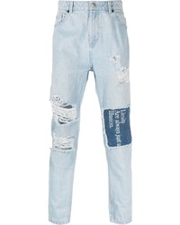 Jeans patchwork azzurri di John Richmond
