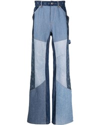 Jeans patchwork azzurri di Marine Serre