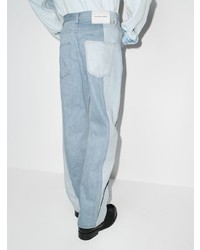 Jeans patchwork azzurri di Feng Chen Wang