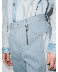 Jeans patchwork azzurri di Feng Chen Wang
