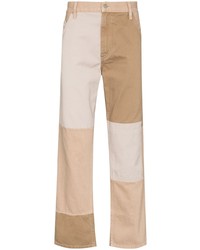 Jeans patchwork beige di Helmut Lang
