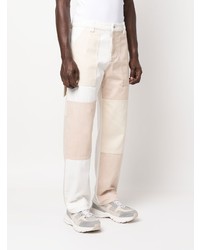 Jeans patchwork beige di Axel Arigato
