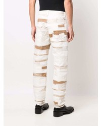 Jeans patchwork bianchi di Givenchy