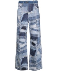 Jeans patchwork blu scuro di Andersson Bell