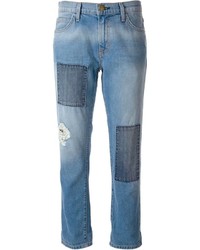 Jeans patchwork blu di Current/Elliott