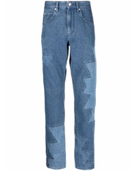 Jeans patchwork blu di Isabel Marant