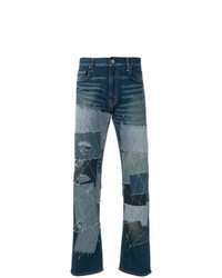 Jeans patchwork blu di Junya Watanabe MAN