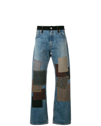 Jeans patchwork blu di Junya Watanabe MAN