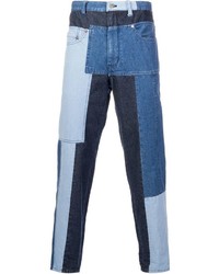 Jeans patchwork blu di Miharayasuhiro